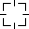Vierkant, doel, interface, symbool Pictogram