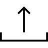 起来, 箭, a, 托, 接口, 符号 图标
