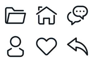 Basic UI Outline icons by Sonny Candra